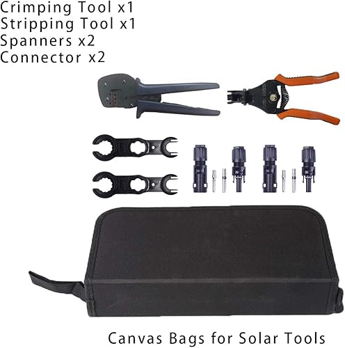 Miniatura 7 de 1412108AWG Crimpadora solar, herramienta de corte de cable fotovoltaico solar para conectores de cable solar de 2.54610mm