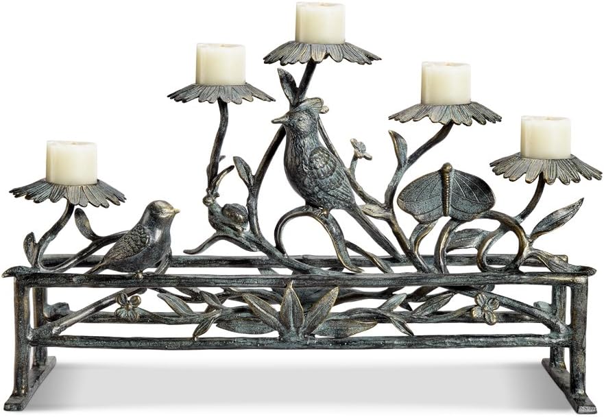 Viridian Bay Mimosa Ridge Collection Jardin Fireplace Candelabra