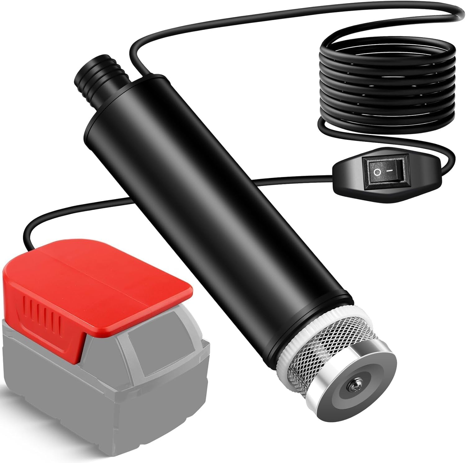 Pompa dell'acqua per Milwaukee, 18 V, pompa sommersa per vasche da campeggio, giardino, camper, drenaggio stagno, cantieri (senza batteria)