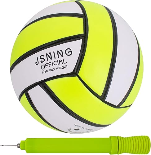 JSNING Balón de voleibol de diseño minimalista clásico suave al tacto para interiores y exteriores, juego de playa, tamaño oficial 5
