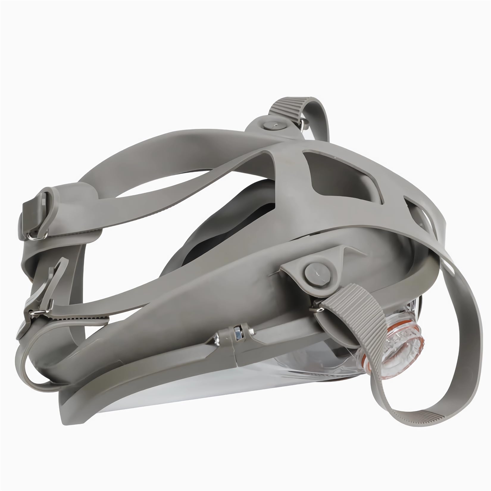Maschera integrale 27 in 1, riutilizzabile, per vapori organici, gas acidi, umidità, pittura, lucidatura, protezione viso con 22 dischetti di cotone filtrabili, 2 cartucce