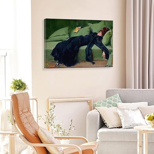 Miniatura 4 de Cmoqtiv Ramon Casas-A After the Dance Decadent Girl Pósteres de lienzo negro bohemio vintage impresiones antiguas pintura medieval, retro abstracto,