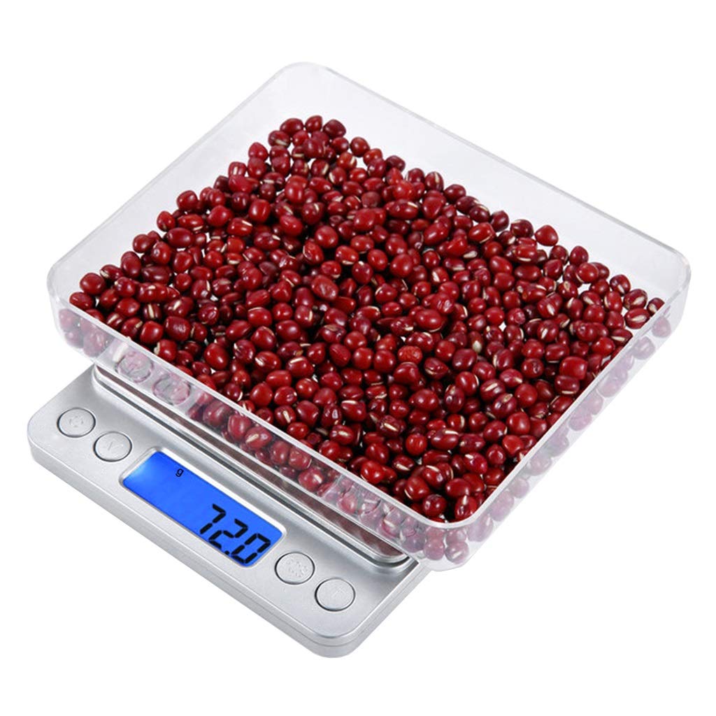 SaryEdge Milligram Scale Digital Kitchen Scale 500g/0.01g High Accuracy Multifunction Food Meat Scale Jewelry Powder Scale With 2 Trays,2kg/0.1g,2kg/0.1g