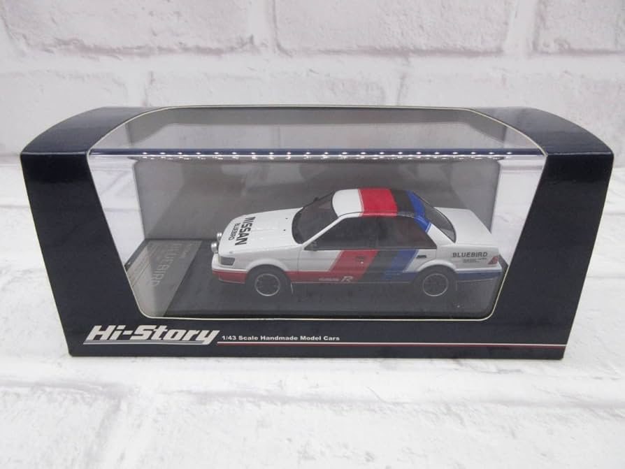 NISSAN BLUEBIRD SSS-R 1987トリコロール　ハイストーリー ハイストーリー 1/43 ニッサン ブルーバード SSS-R 1987
