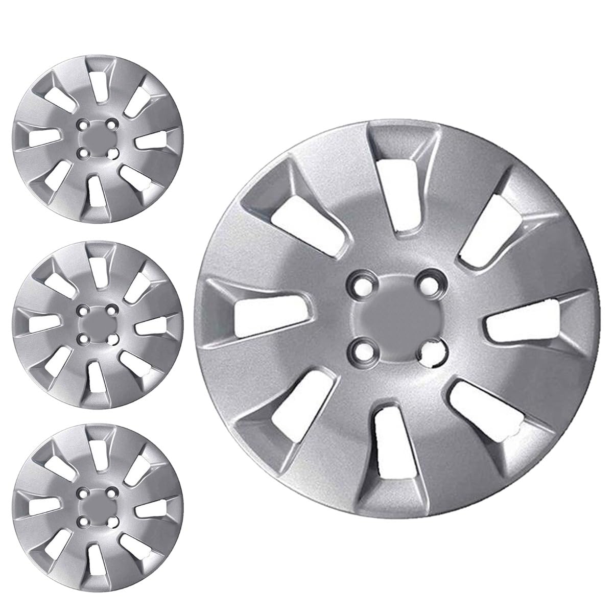 SERIE 4 BORCHIE - 4 COPRICERCHI COPPE RUOTA 14 PER FIAT PANDA 12->