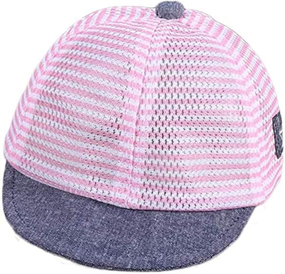 Amazon Co Jp ベビー帽子 キャップ 綿 星刺繍 野球帽 3 12ヶ月 子供ハット 春夏秋 かわいい ストライプ 男の子 女の子 帽子 サイズ調整 お出かけ 出産祝い 42 46cm ファッション