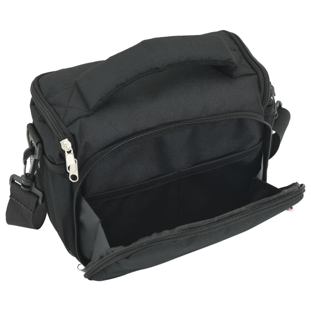 Borsa per fotocamera in tessuto Oxford 600D con custodia impermeabile, imbottita e antiurto, con divisorio interno estraibile, tracolla regolabile, ideale per DSLR, fotocamera a sistema