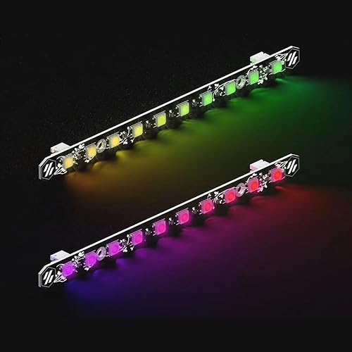 Accesorios para impresoras 3D 5V Voltaje 6.220 in Longitud VORON 0.10.2 Tira de luz dura RGB a todo color WS2812B Marquesina LED para Voron V0.1