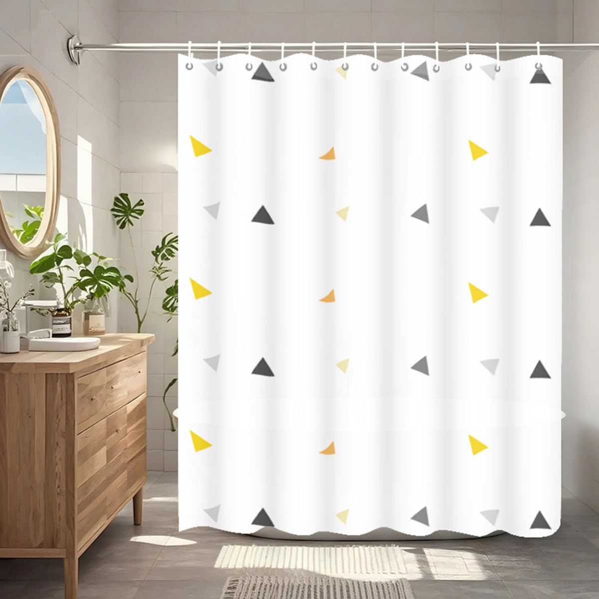 Rideau de douche moderne minimaliste pour salle de bain familiale et hôtel SSWH