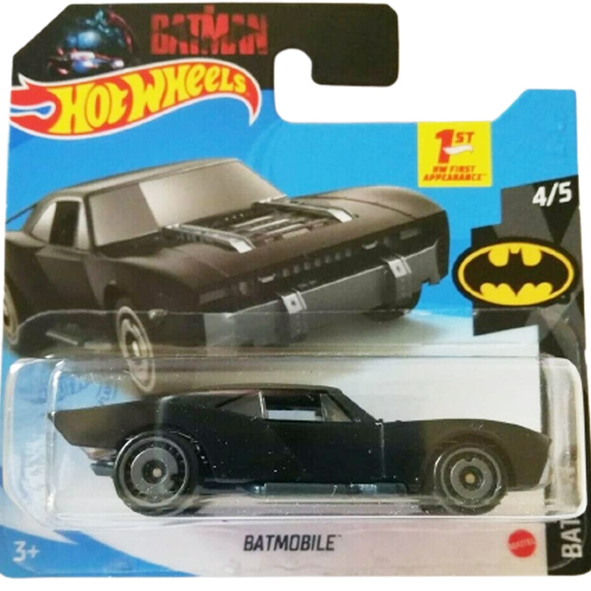 Hot Wheels - Batmobile - The Batman 5/5 - HCW62 - Short Card - DC - Dunkelgrün Matt - Mattel 2022