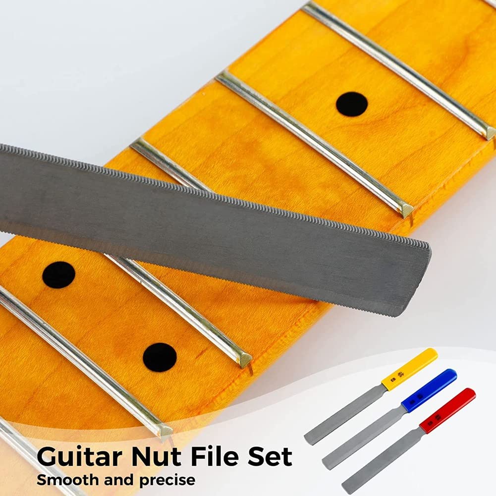 Ensemble de à sillet de guitare en acier au , outils de réparation et de modification d'instruments pour guitares, basses