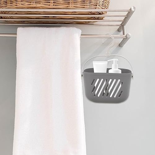 Miniatura 3 de Cabilock Cesta de almacenamiento de ducha, organizador de bañera de baño, organizador de pared, cesta colgante de plástico para ducha