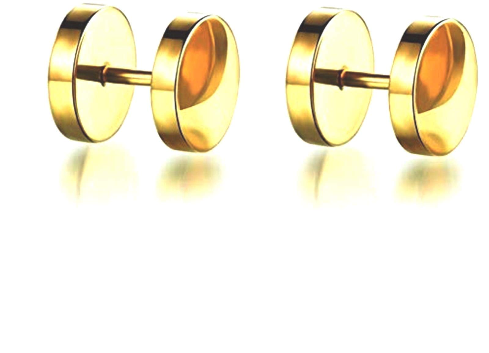 Piercing Mens Jewellery Latest Golden Studs Stylish Earings/Earrings for Men/Boys/Boyfriend Stylish - BALI-M936-image-9