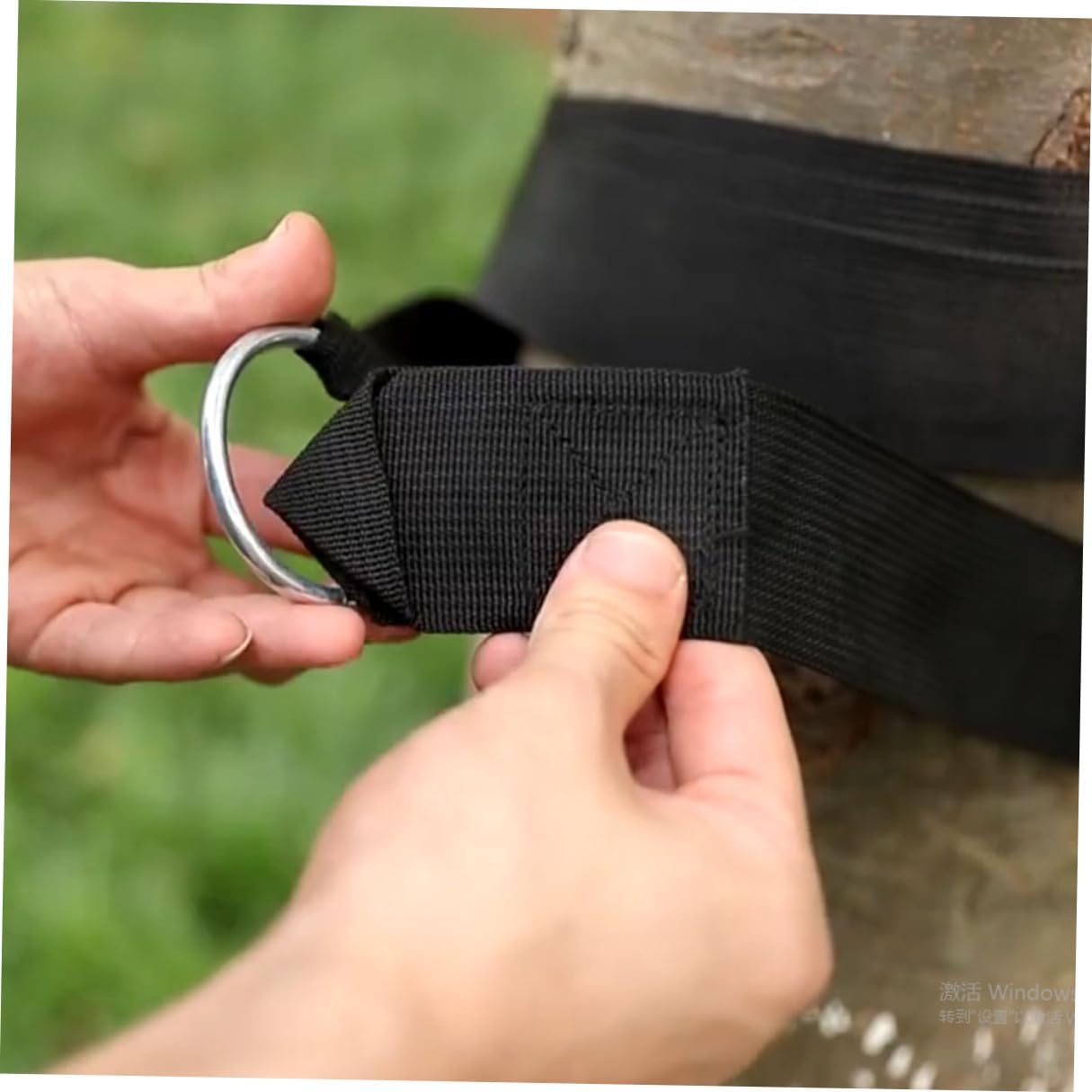 DOITOOL 6pcs Nylon Swing Hanging Kit with Adjustable Tree Hammock Ropes, Heavy-Duty S-Hooks and Reinforced Straps for Outdoor Patio and Camping Use