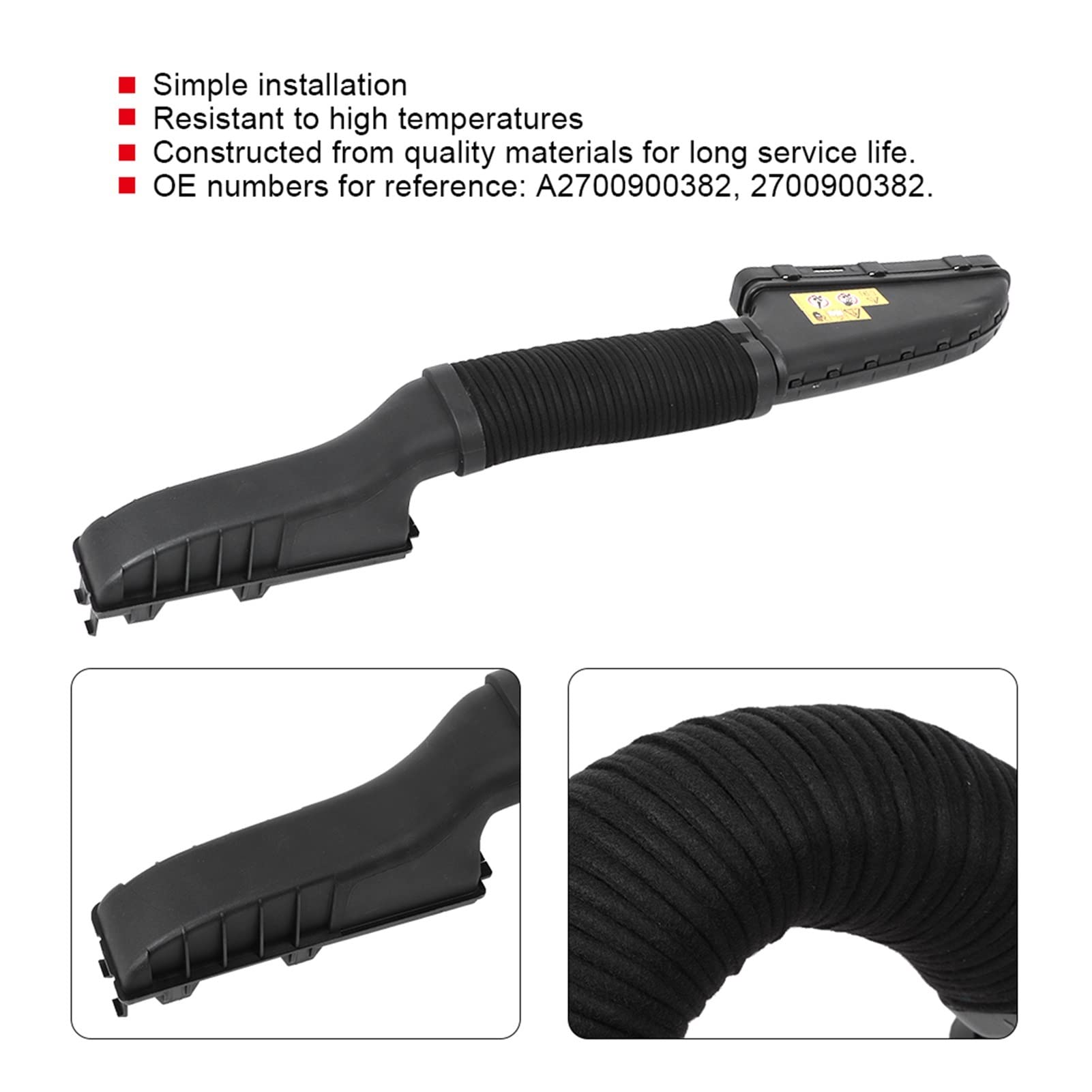 XENITE Tubi del radiatore Tubo Benzina Tubo Carburante Filtro Aria Aspirazione-Ingresso Tubo Tubo Tubo 2700900382 Adatto per M&ercedes B&Enz X156 W176 W246