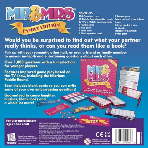 Mr & Mrs Family Edition Game