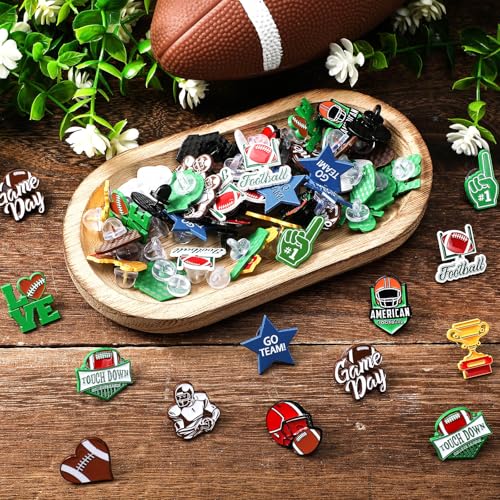 Image of Knitgrip 60 Pcs Football Softball Soccer Volleyball Baseball Enamel Pins Bulk Sport Trading Lapel Pin Senior Night Party Favors for Hat Shirt Backpack Sport Player Award Gift, 12 Style
