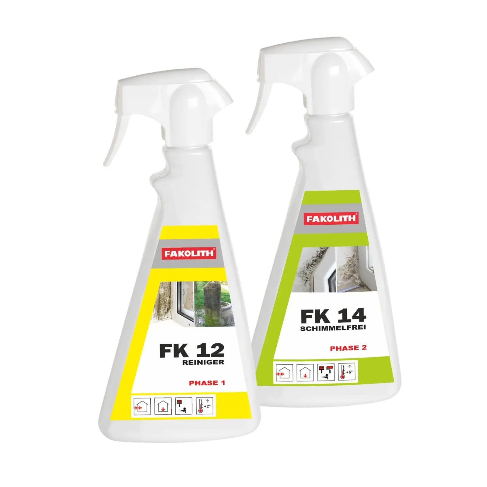 Fakolith FK12 + FK14 | Spray-Set je 500 ml Sprühflasche