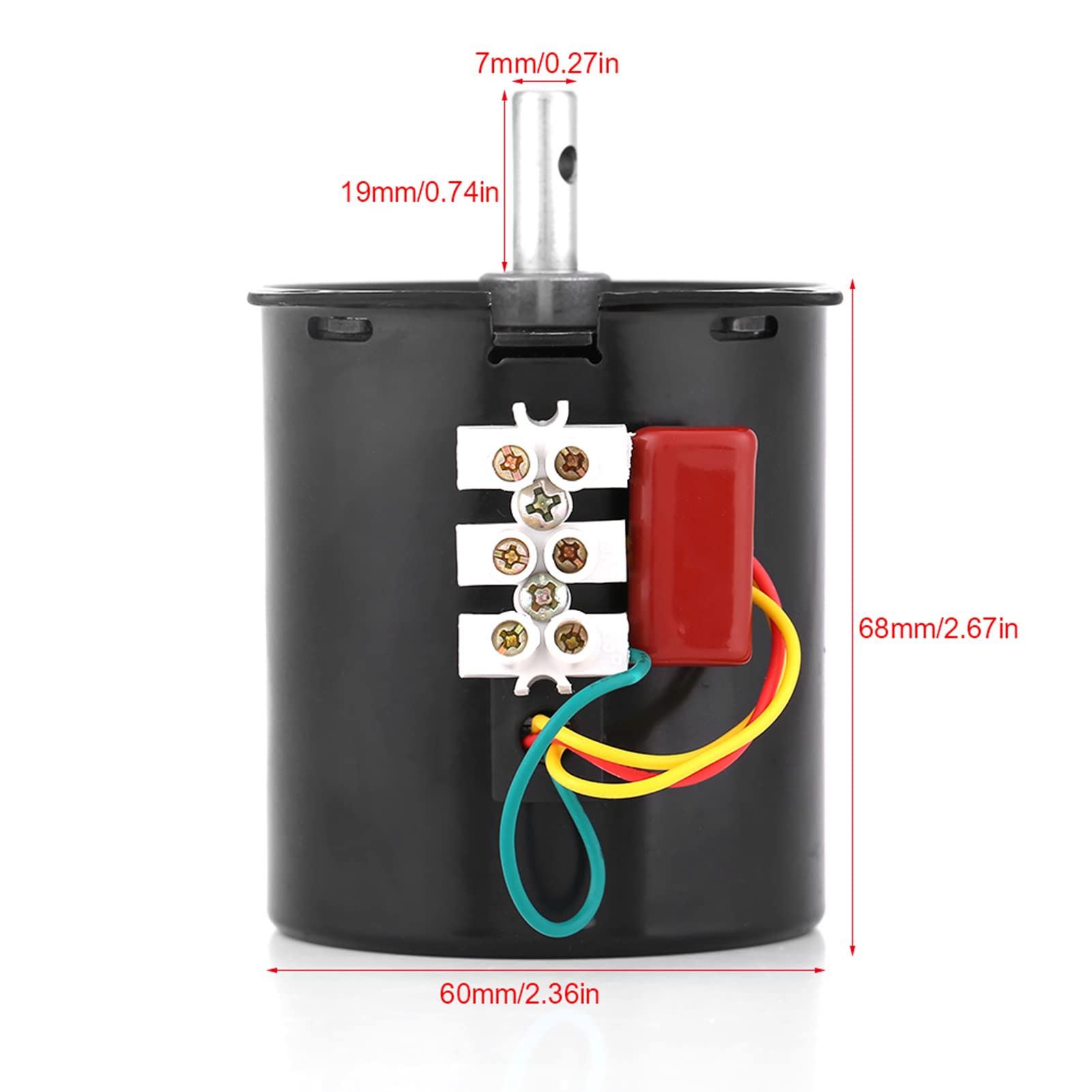 Motore sincrono 68KTYZ, motore a ingranaggi sincroni a magneti permanenti AC220V 28W CW/CCW(20rpm)