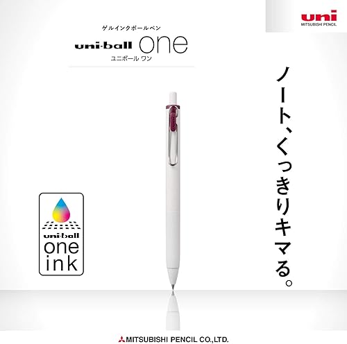 Vista 17 de Mitsubishi Pencil Uni-Ball One UMNS38.68 - Bolígrafos de gel, 0.01 pulgadas (0.015 in), rosa bebé, caja de 10 bolígrafos