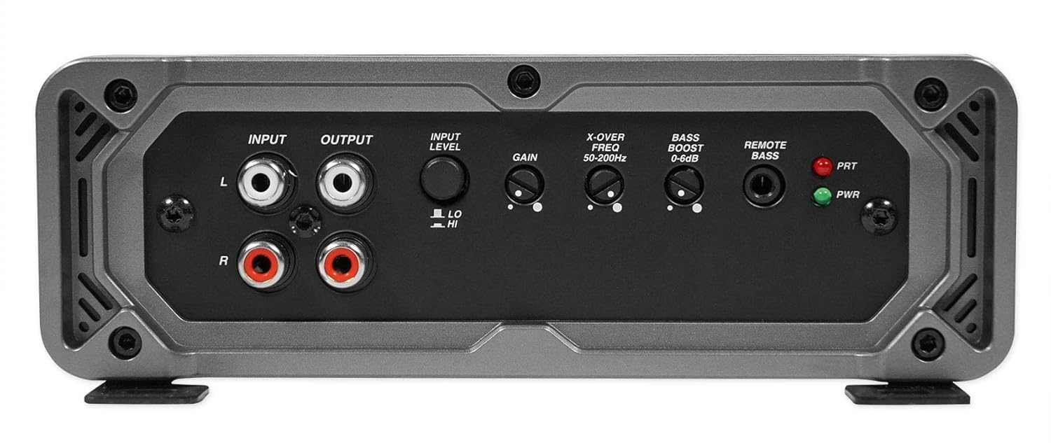 KICKER 46CXA12001T CXA1200.1 1200 Watt RMS Mono Class D Car Stereo Amplifier Bundle with Rockville RWK21 2 Gauge Amp Installation Kit ANL Fuse Holder 100% Copper RCA