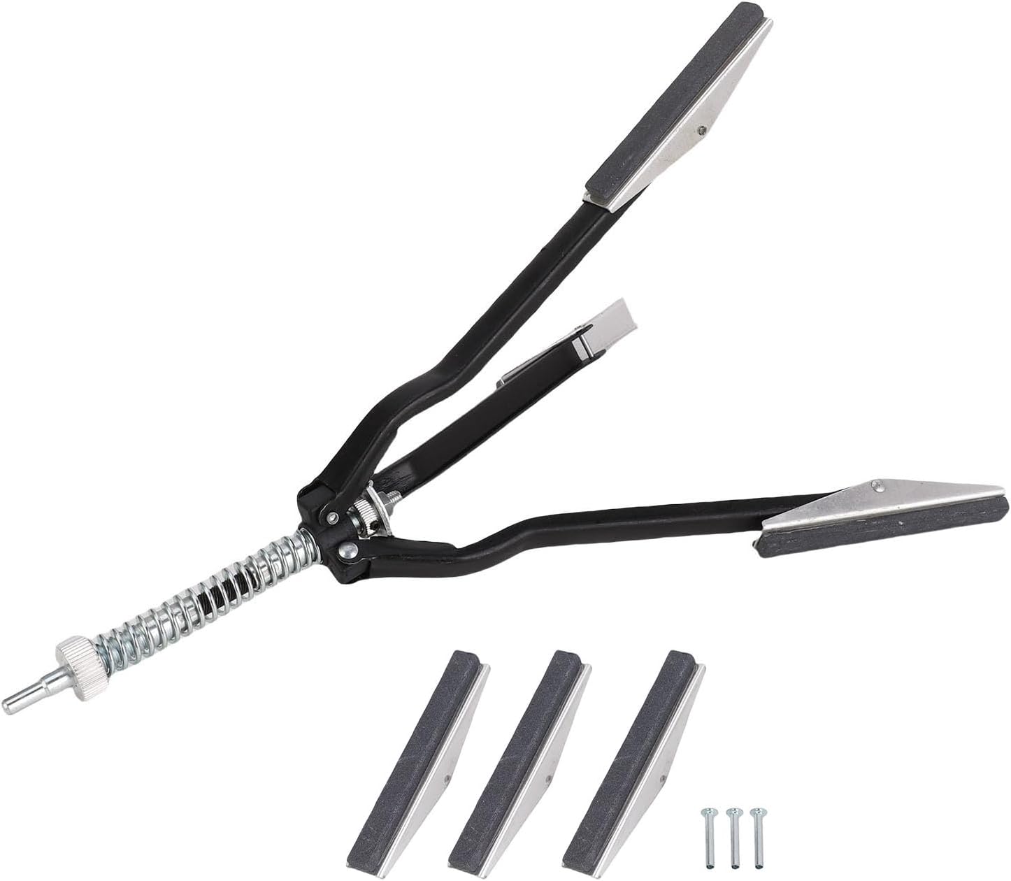 LiebeWH Engine Cylinder Hone Tool 220 Grit Cylinder Honing Tool with Extra 3Pcs 4in Long Stones 2.24in to 9.84in Diameter Adjustable Deglazer