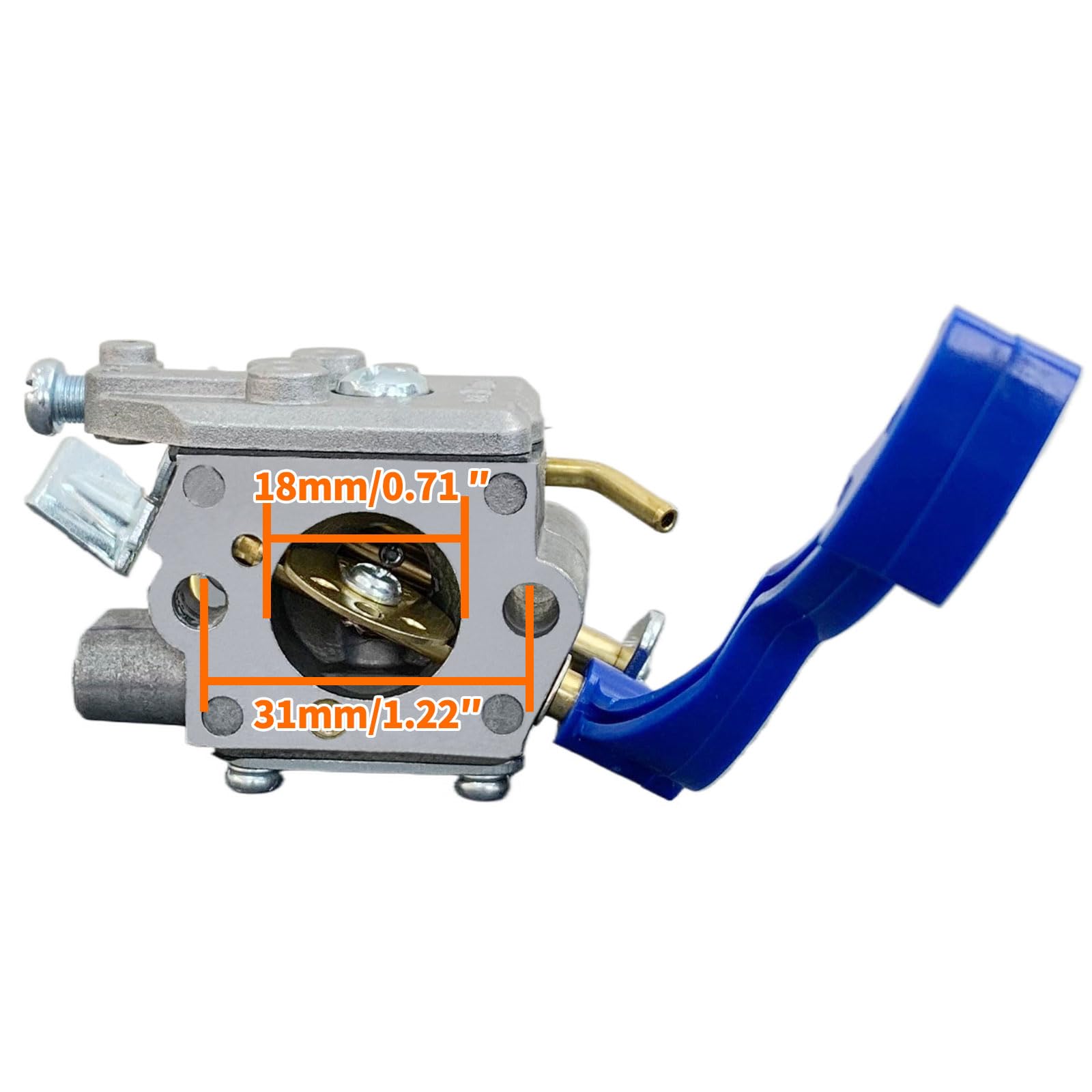 Ruixing OEM 125B Carburatore per Husqvarna 125B 125BV 125BVX 125BX Parti di soffiatore per foglie Sostituire Zama C1Q-W37 Carb con filtro aria 545112101 581798001 Kit tubo carburante 545081811
