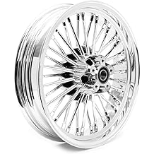 16 英寸镀铬后轮圈 Fat King 辐条无内胎哈雷巡演 1984-2008 FLHR Road King FLHX Street Glide FLTR Road Glide FLHTC Electra Glide 2000 2001 2002 2003 2004 2005 2006 2007