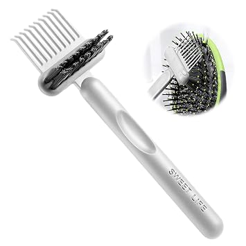 Hair Brush Cleaning Tool,2-In-1 Comb Cleaner,Portable Hair Brush Cleaning Tool,for Removing Hair and Dust,Suitable for Home and Hair SalonGray