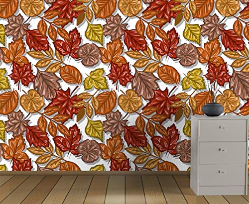 Image of DECOR PRODUCTION Self Adhesive Wallpaper Wall Sticker for Home Decor, Living Room, Bedroom, Hall, Kids Room, Play Room (PVC Vinyl, Water Proof 10 sq.ft) 16x90 Inches Each Strip