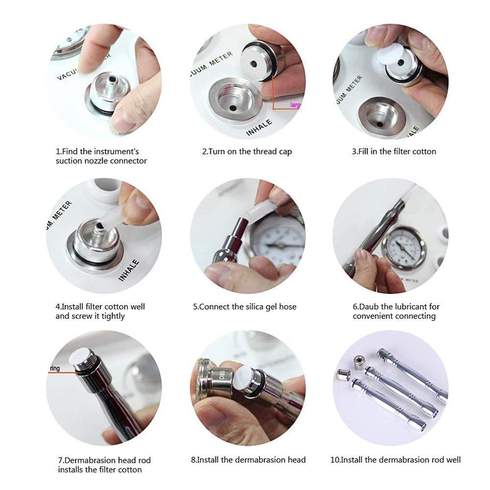 Diamond Microdermabrasion Machine, Professional Dermabrasion Facial Care Skin Tighten Beauty Equipment for Salon Home Use, Shipped from USA : Beauty & Personal Care