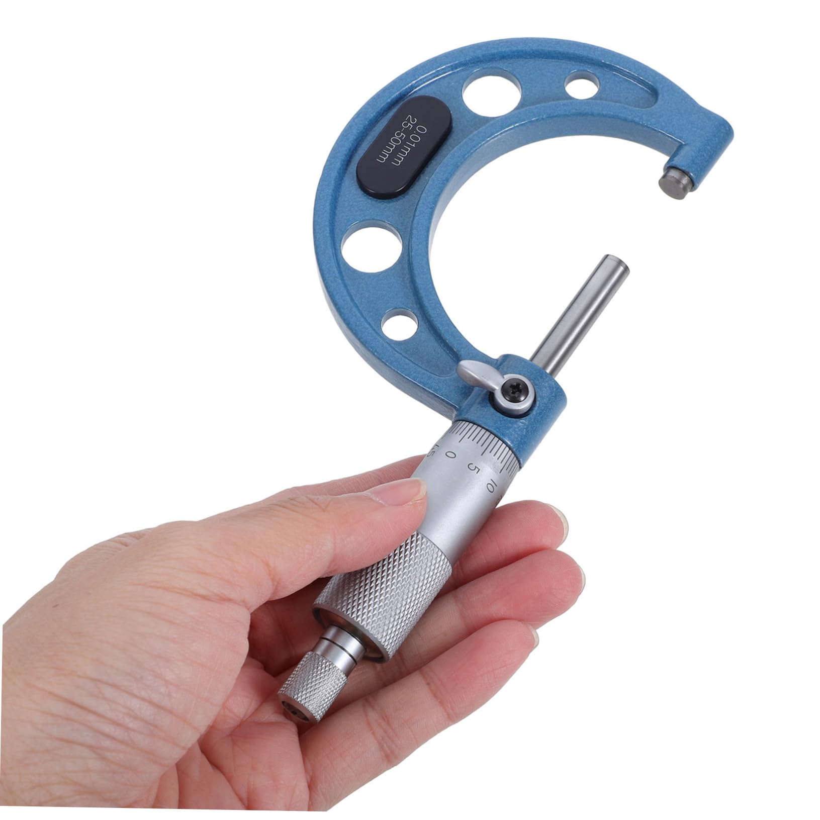 Micrómetro Exterior de Acero Inoxidable Precisión Rango Herramienta de Medición para Aficionados al Bricolaje Fabricantes y Mecánicos Automotrices
