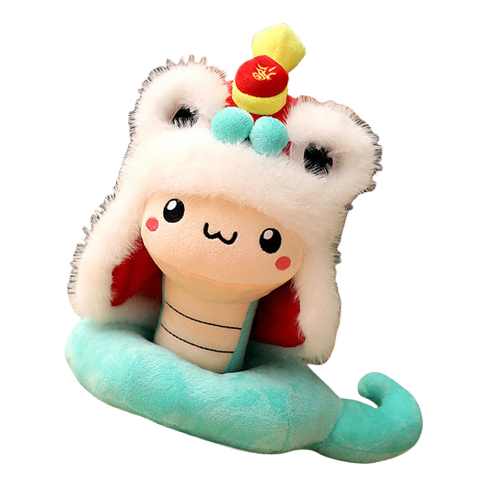 Jazuaiao Stuffed Snake Cartoon Plush Snake Toy 2025 Year of the Home Decoration for Chinese Spring Festival Supplies Home Decoration