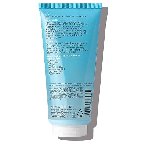 La Roche-Posay Toleriane Purifying Foaming Facial Cleanser, Oil Free Face Wash for Women & Men with Niacinamide + Ceramides, Pore Cleanser Safe For Sensitive Skin, Wont Dry Out Skin, Soap Free