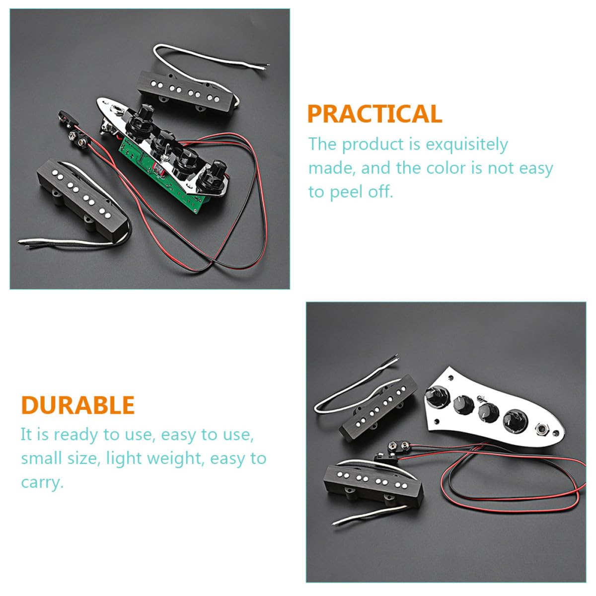 Jb Bass Humbucker Pickup Satz 4 saiter Bass Tonabnehmer Metall Kompakt Leicht Zubehör Musikinstrumente Ersatzteile