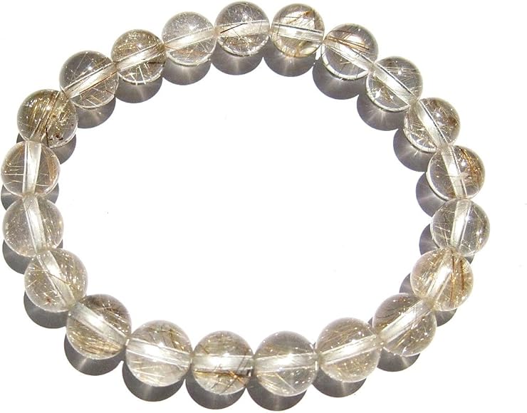 美品透明！ルチルクォーツブレスレット