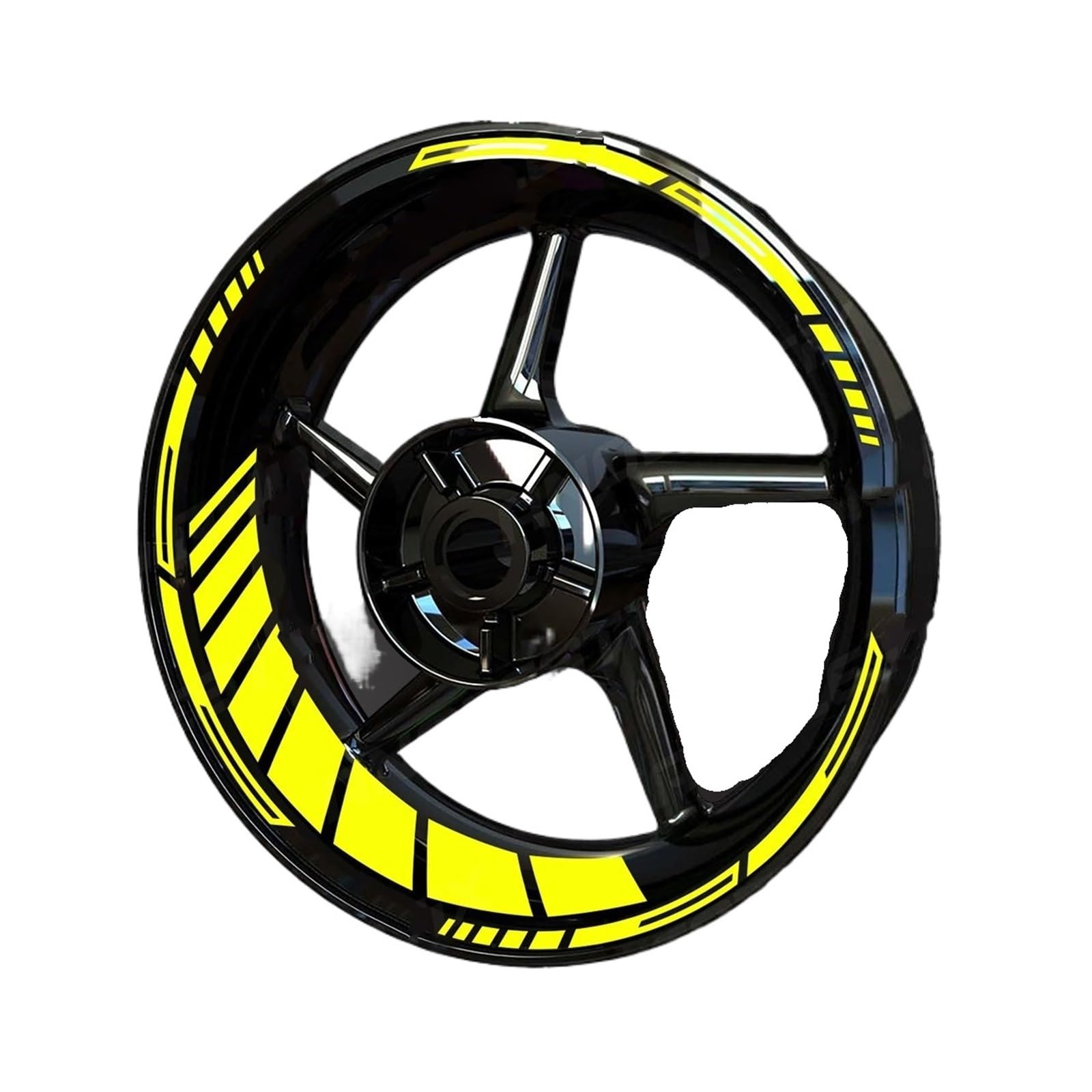 Reflective Sticker Reflective Motorcycle Wheel Stickers Hub Decal Rim Stripe 17 Inchs