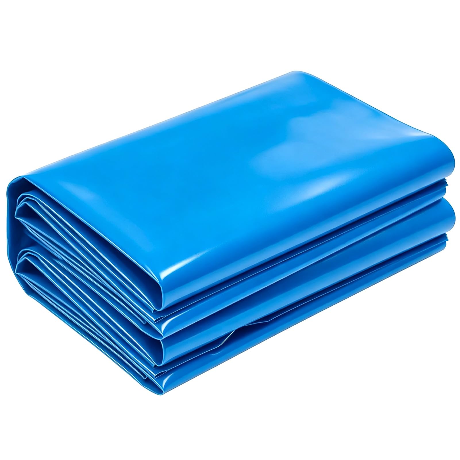 Niebieska membrana stawu rybnego HDPE 4x5m 6x10m 8x12m 10x15m Elastyczna wykładzina z tworzywa sztucznego Trwała folia uszczelniająca do stawów nawadniających Fontanny Wodospady(5x6m)