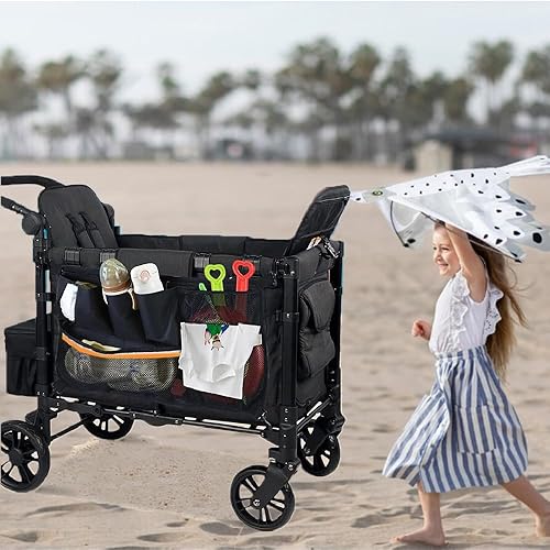 Miniatura 8 de Organizador de vagón, accesorio de almacenamiento de vagón, organizador de accesorios de vagón, bolsa de almacenamiento de carga de malla de gran