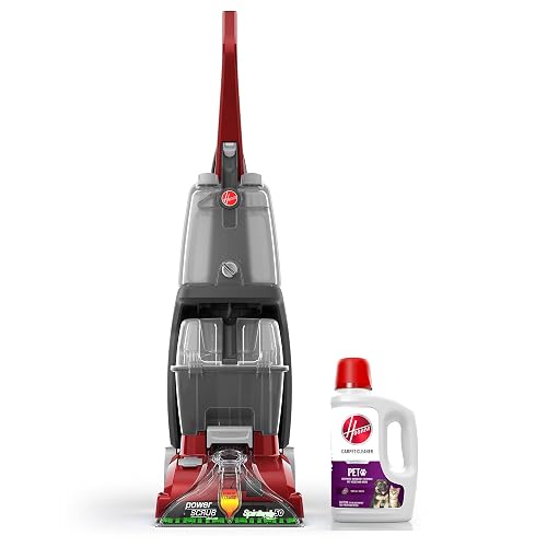 Hoover Power Scrub Deluxe Carpet Cleaner with Paws & Claws Solution
