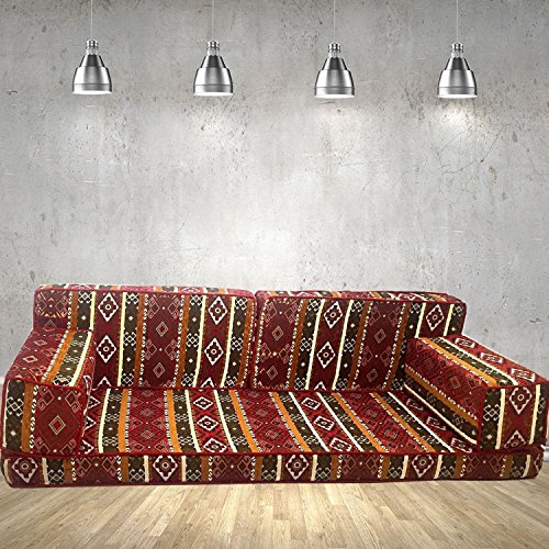 Spirit Home Interiors Bodensessel | Boden Sitz Sofa | Boden Couch | Ecksofa | Eckcouch | Schlafsofa | Orientalische… – Bild 3