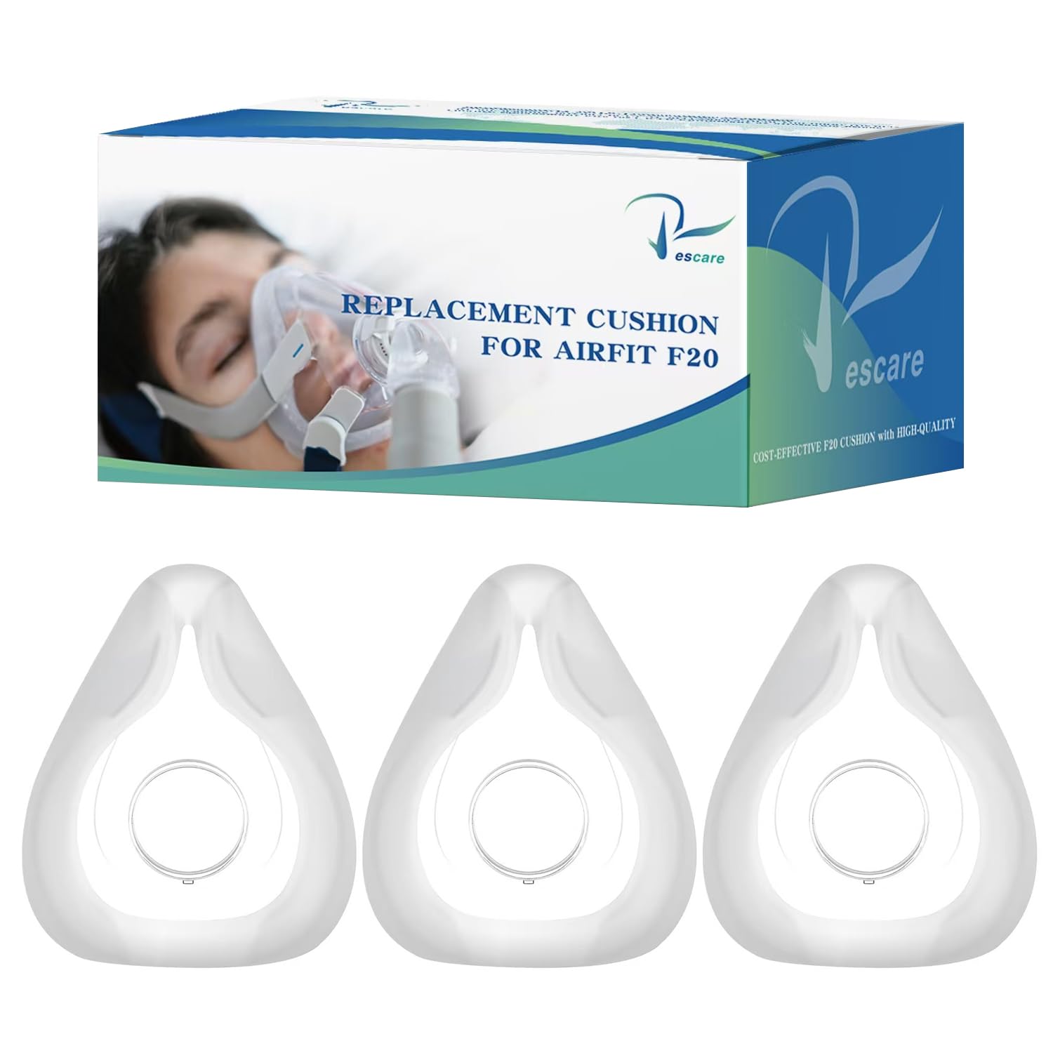 Rescare Airfit F20 Replacement Cushion Large - respiratory aids and accessories | Mubboo