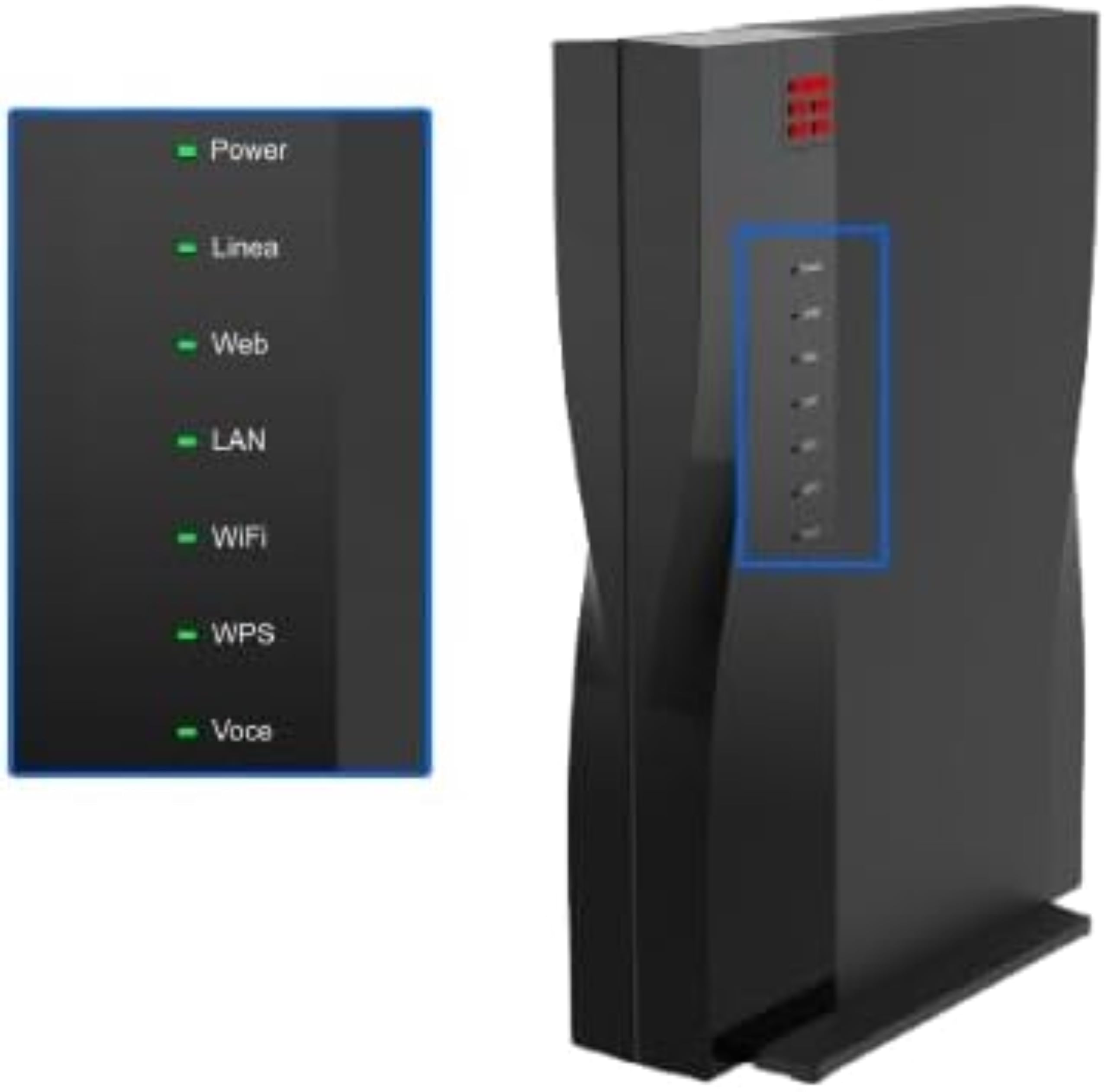 T I M HUB Pro Modem Router Wi-Fi 7 FTTH Fibra Ottica 2.5Gbps ZXHN F6745M | Solo Fibra FTTH, non FTTC, EasyMesh 2.4/5GHz, WAN 2.5G LAN 1G, 2 porte FXS telefono