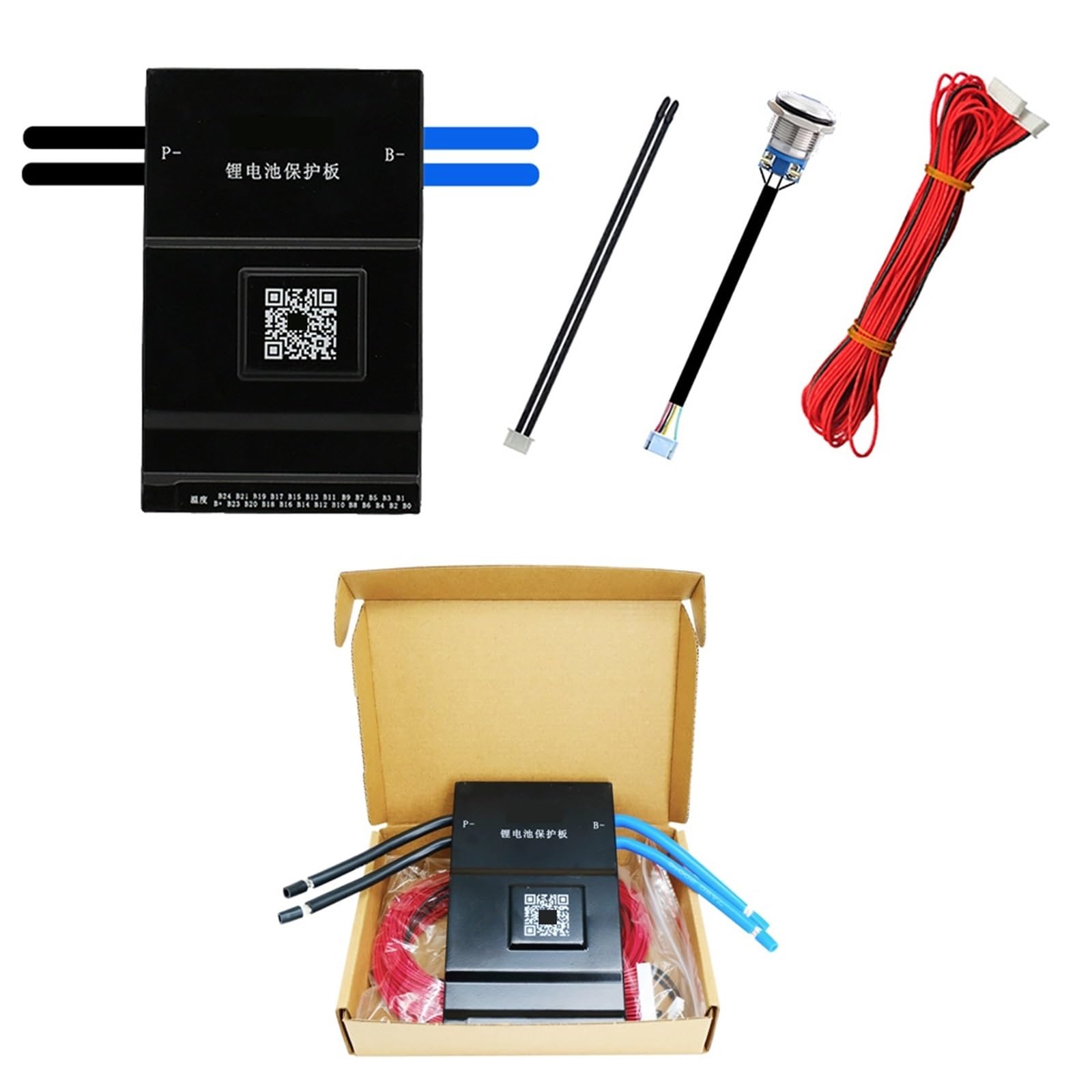 LDHJBNAC 150A JK-B1A20S15P 16S 48V Lifepo4 Battery 1A Active Balance 8S 24V 12S 17S 18S 20S 18650 Li-Ion LTO Camping Ebike(JK-B1A20S15P 2.5 LCD)