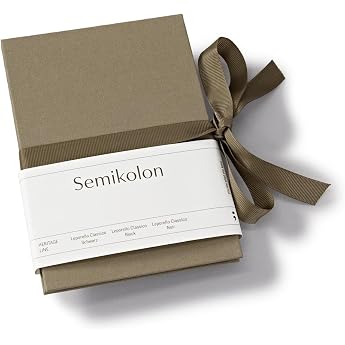 Semikolon 370018 Leporello Classico 12.2 x 17.7 cm - 14 Photos 10 x 15 cm - Accordion Photo Book - fango Beige