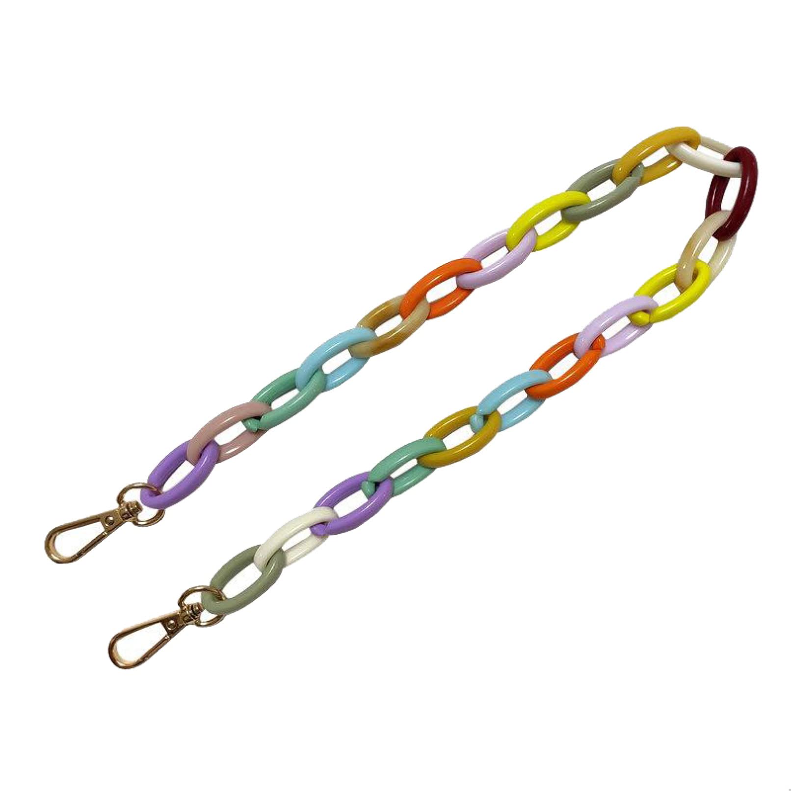 Cadenas para Bolsos, Asa Monedero Cadena Mujer Correas De Hombro Bolsos Accesorios(Colorful,120cm)