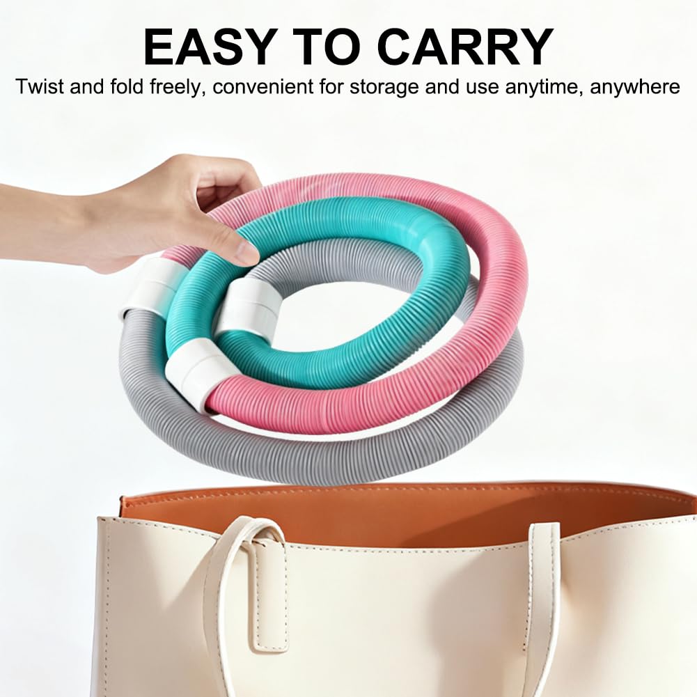 Hula Hoop per adulti, cerchio fitness ponderato, pieghevole in PVC, per la perdita di peso, con bussola per la vita e la scuola