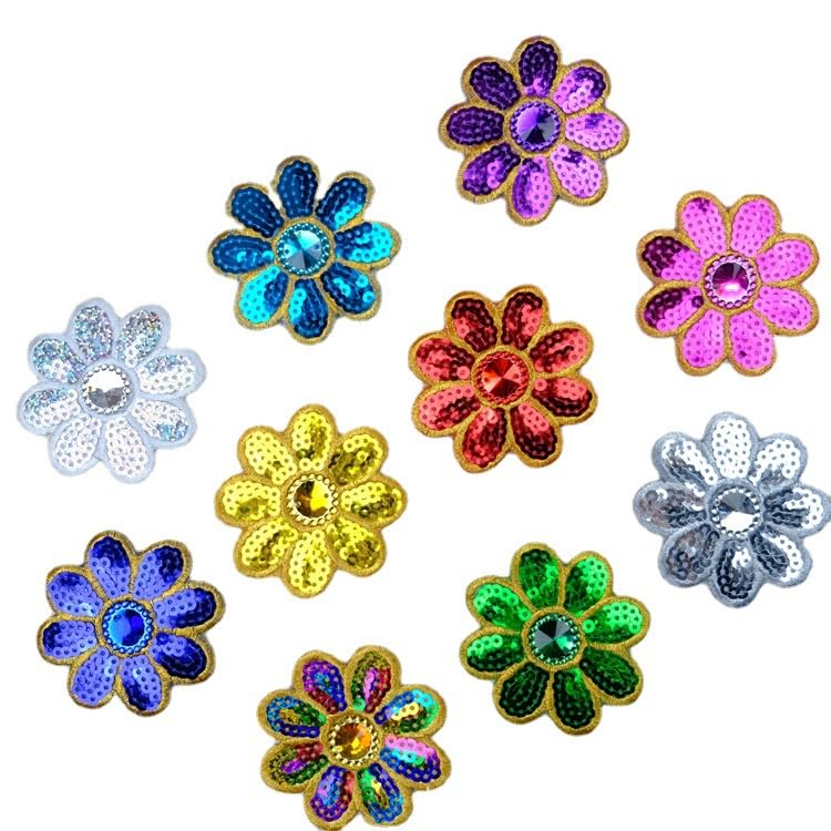 21 Toppe Ricamate Con Paillettes Da Stiro O Cucito Set Spazio Fai Da Te