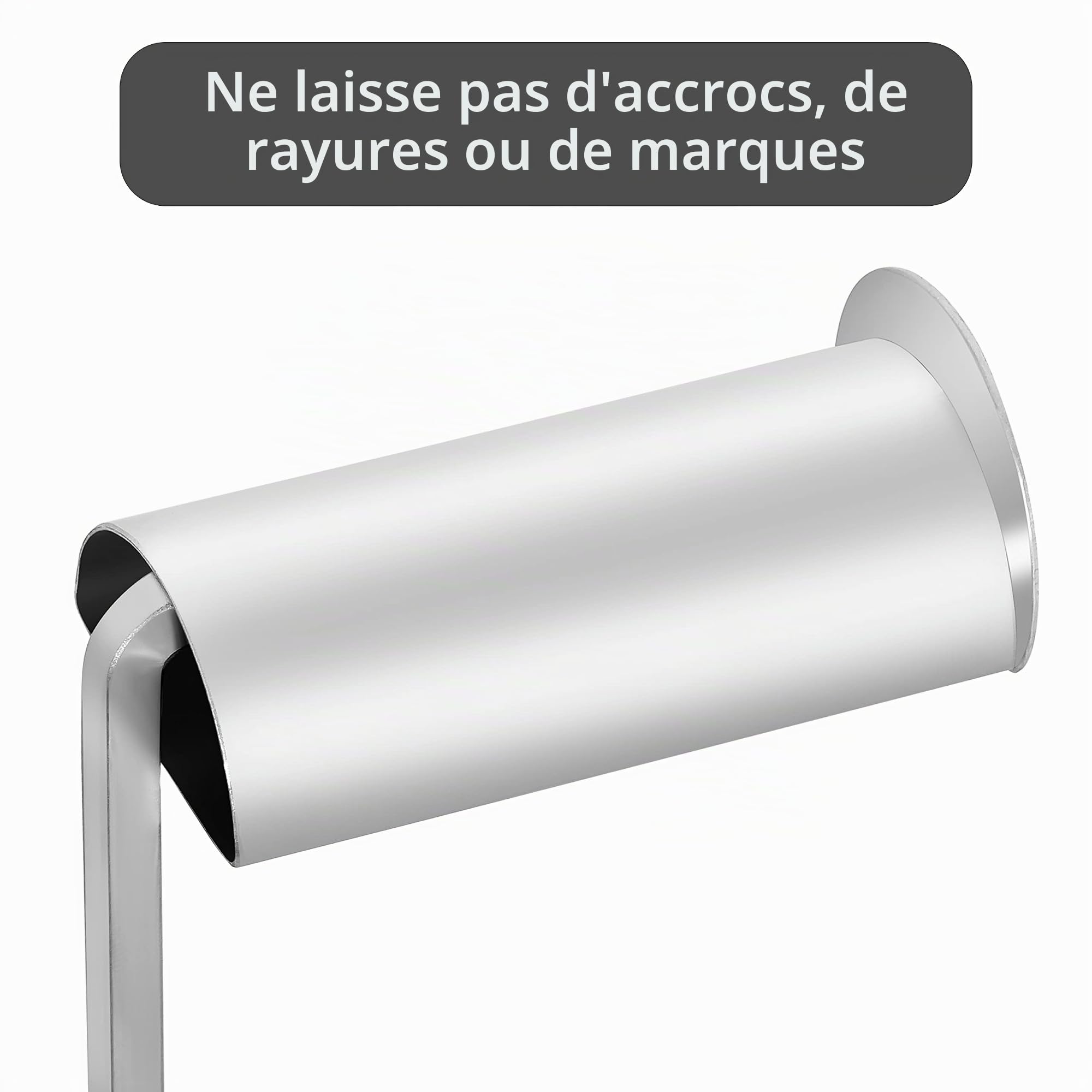 Porte Sac à Main Réglable [Lot de 2] - Presentoir Sac a Main, Chapeaux & Bijoux - Support Sac a Main en Acier Inoxydable Réglable en Hauteur, Base Plate Stable - Argent Métallique Brillant