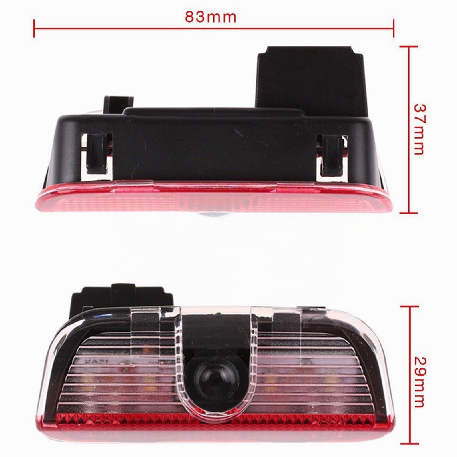 4 pièces Projecteur de Lumière de Voiture pour Porsche, Lumière de Porte de Voiture, Projecteur de Porte pour Série Cayenne/Macan/ 911/ Boxster/Cayman